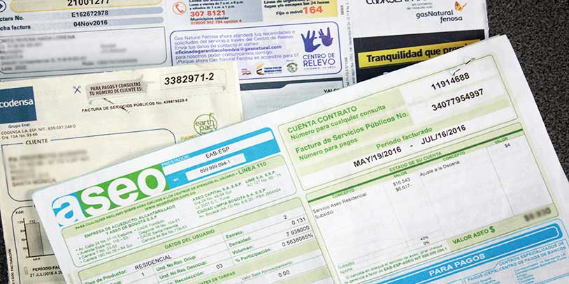 Ejemplo recibo servicio público
